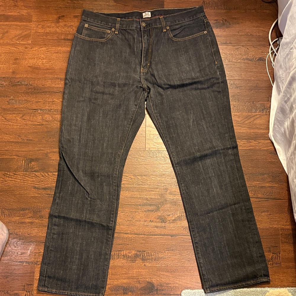 J. Crew Dark Denim Straight-Leg Jeans